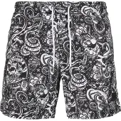 Urban Classics Zwemshorts zwart / wit