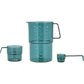 Mepal Rosti - Mensura Measuring Set - 3 Pieces - Nordic Green