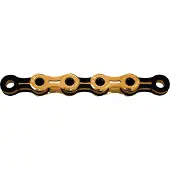 Kmc Fiets ketting - - X11SL TI-N - 11 versnellingen - snelle sluiting - Ti-N behandeld goud/zwart