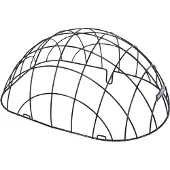 Basil Pasja Space Frame Draadkoepel L - Staal - Large - Zwart - 50 cm
