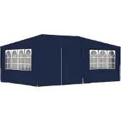 Syfax Partytent met zijwanden professioneel 90 g/m² 4x6 m blauw