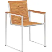 vidaXL Tuinstoelen 2 st met kussens massief acaciahout en staal
