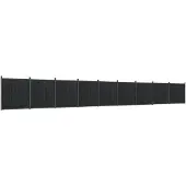 vidaXL Schuttingpaneel 1564x186 cm HKC grijs