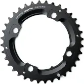 Sram mtb trutativ kit de conversion de plateau de pédalier 2 x 10 36t à broches en l noir 104 cm
