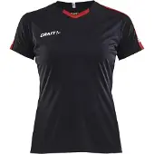 Craft T-Shirt Women Progress Jersey Contrast Black/Pop-XS