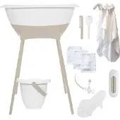 Luma Bad & Verzorgingsset White/Almond Met Hydrofiele Starterset Ecru