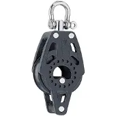 Harken Carbo Block Swivel Becket Pulley 75 Mm Zilver