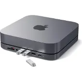 Satechi Aluminum Mac Mini (tot 2023) Stand Hub Zilver
