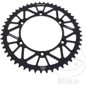 Jt Achtertandwiel, 489, 51 tanden, aluminium Racelite, voor Kawasaki KX/KXF modellen van '84-20 (48951JT) (JTR460.51), geschikt voor ketting 520, kleur: zwart