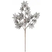 Massamarkt Dijk Natural Collections Kunsttak Esdoorn Blad 76x25x3cm Zwart zwart Massamarkt