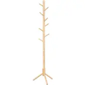Vasagle Kapstok van massief hout in de vorm van een boom, Natuurlijke kleur
