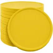 Combicraft Blanco Plastic munten Ø35mm - geel - 100 stuks
