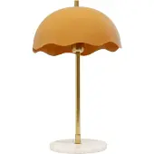 Kare Design tafellamp Lia, geel / oranje, Woon-/ Eetkamer, metaal, tafellamp