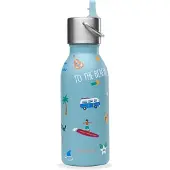 Qwetch RVS Isolerende Fles Kind Honolulu | Maat 350 ml