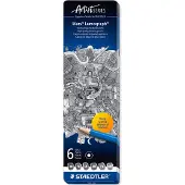 Staedtler – Mars Lumograph Pencils – 6 pcs Assorted (100 G6)