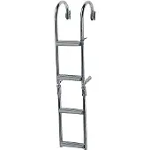 PLASTIMO Stainless Steel 180º Short Step Ladder Zilver