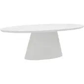 Giga Meubel Tuintafel Cleo Ovaal Wit 160cm