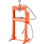 Vevor hydraulische pneumatische werkplaatspers 20 t (H-frame) met persplaat en driehoekige ondersteuning