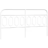 vidaXL Vervangend hoofdbord 183 cm metaal wit
