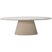 Giga Meubel Tuintafel Cleo Ovaal Beige 200cm
