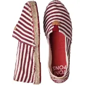 Toni pons Espadrilles 'BLANES' wijnrood / wit