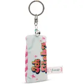 Magni Sleutelhanger mini pluche kussen ik hou ervan 8cm met bel