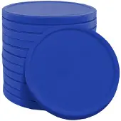 Combicraft blanco recycle munt gemaakt van biologisch afbreekbaar aardappelzetmeel - blauw - Ø 29mm - verpakking 500 stuks
