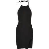 Urban Classics Gebreide jurk zwart