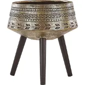 Beliani VARDIANI - Plantenbak - Goud - 50 cm - Magnesiumoxide