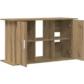 vidaXL Aquariumstandaard Artisan Eikenhout 101x41x58 cm Bewerkt Hout