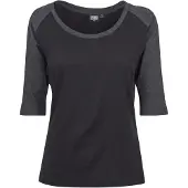 Urban Classics Shirt grijs gemêleerd / zwart
