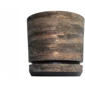 Decor RDZAWA KORA Pot met schotel, 21 cm, bruin-goud
