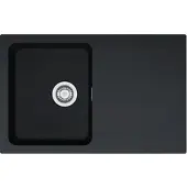 Franke Orion - OID 611-78 tectonite spoelbak, 78x50 cm, zwart 114.0288.588