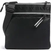 Armani Exchange Schoudertas 'IAN FLAT' zwart