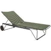 Houe Ligbed Click Adjustable Chaise Longue Olive Green