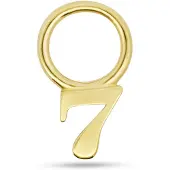 New Bling - 9NBG-O157-7 - 14K geelgoud – Bedel – Nummer 7