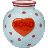 Intratuin Vaas Tilst Xoxo Blauw / Rood 14 X 13 X 14 Cm