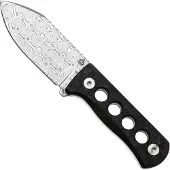 QSP Knife Canary QS141-L Damascus Glow In The Dark Shredded Carbon, nekmes