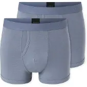 Schiesser Boxershorts ' Rib Essentials ' smoky blue