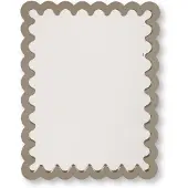 House Vitamin Mirror wavey -taupe mdf 33x43x1.5cm