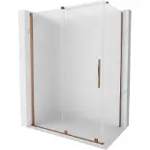 Mexen Velar schuifbare douchecabine 160 x 100 , matglas, roségoud - 871-160-100-31-60