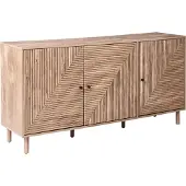 Beliani RONGE - Dressoir - Lichtbruin- MDF