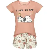 Snoopy Pyjama - I Like to Nap - S tot 3XL - voor Vrouwen - meerkleurig - Maat 3XL