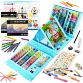 Kinspory 290-delige Tekset voor Kinderen: Kleurpotloden, Pastels & Meer