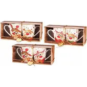 Veroni Keramische Mokken Set 2x360ml - Kerst Renifer