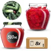 Kadax Amphora Jar fi82 510ml + lid wz22 Cucumber