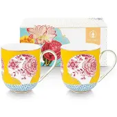 Pip studio Mok Home Mugs Large Royal Yellow (Set van 2)