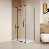 Saniclear Pure douchecabine 80x80cm zwart mat
