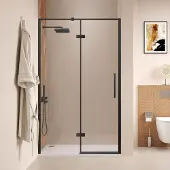 Saniclear Pure douchedeur 80cm zwart mat