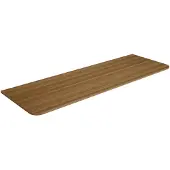 Saniclass Terra Topblad - 140x46x2cm - afgeronde hoeken - sandwood (licht eiken)